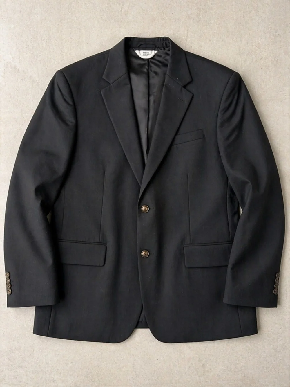 Versini Men’s Black 100% Wool Blazer Sport Coat 46R
